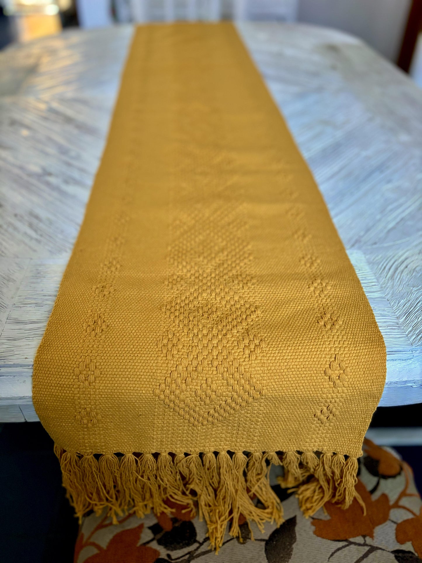 TABLE RUNNER - Knitted - Yellow