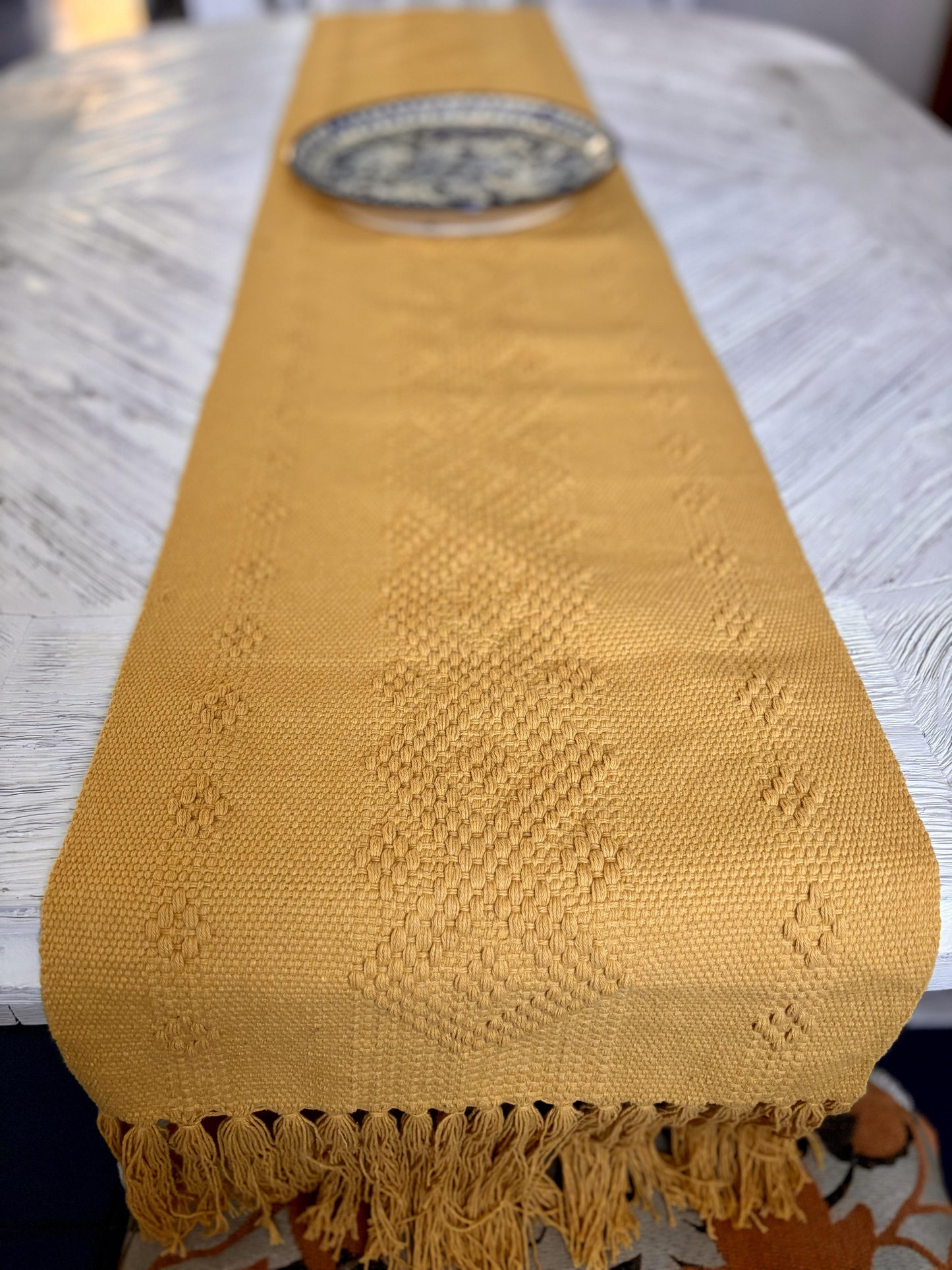 TABLE RUNNER - Knitted - Yellow