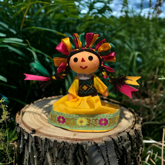 HANDMADE MEXICAN RAG DOLL - Chami: South american name, means "My little one"