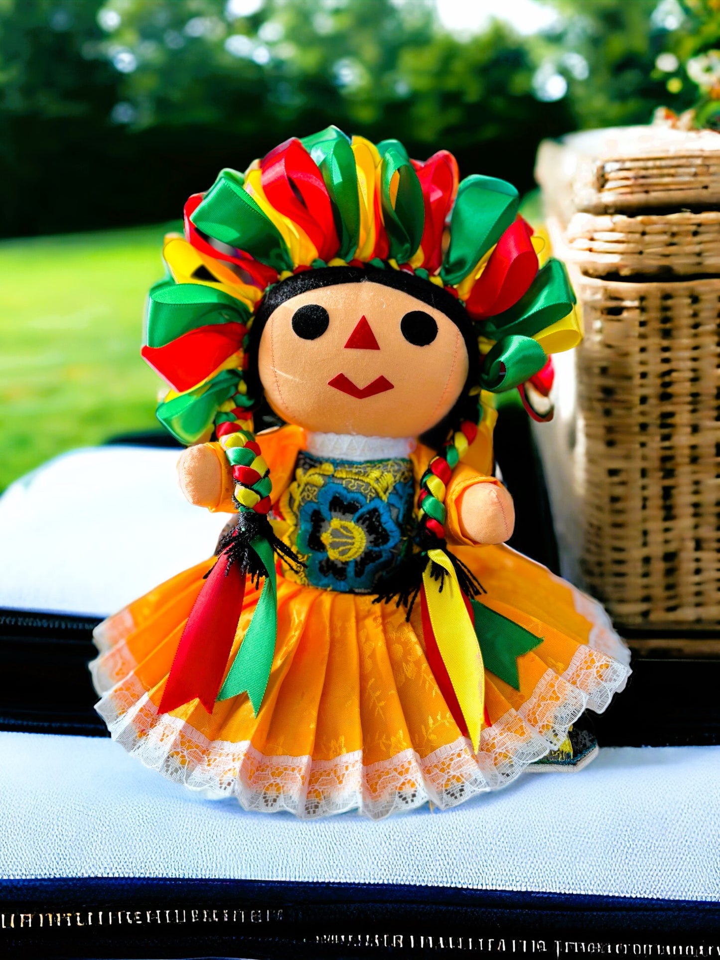 HANDMADE MEXICAN RAG DOLL - Erandi: Ancient mexican name means "Beautiful Sunset"