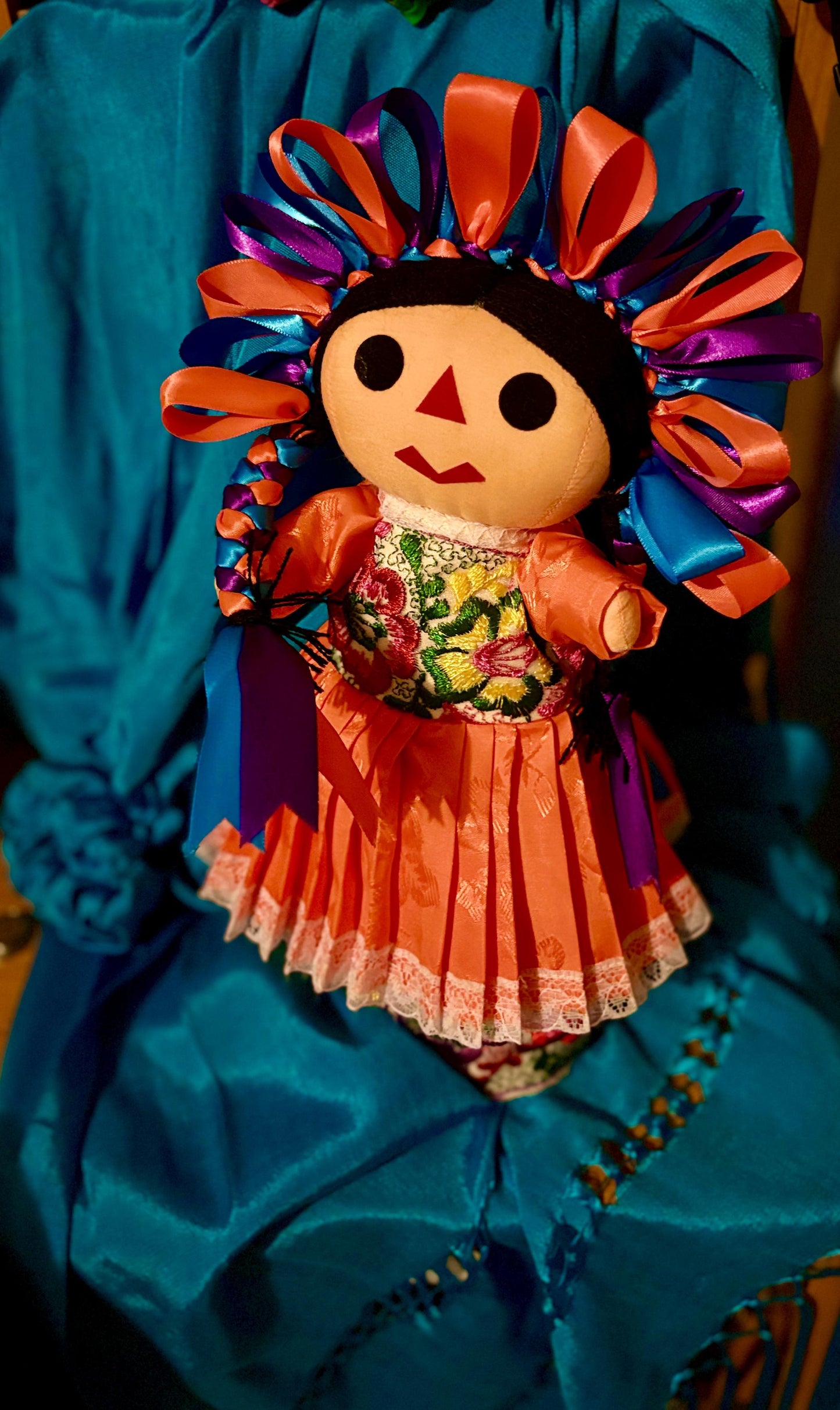 HANDMADE MEXICAN RAG DOLL - Itzia:  Mayan name, means "Princess"