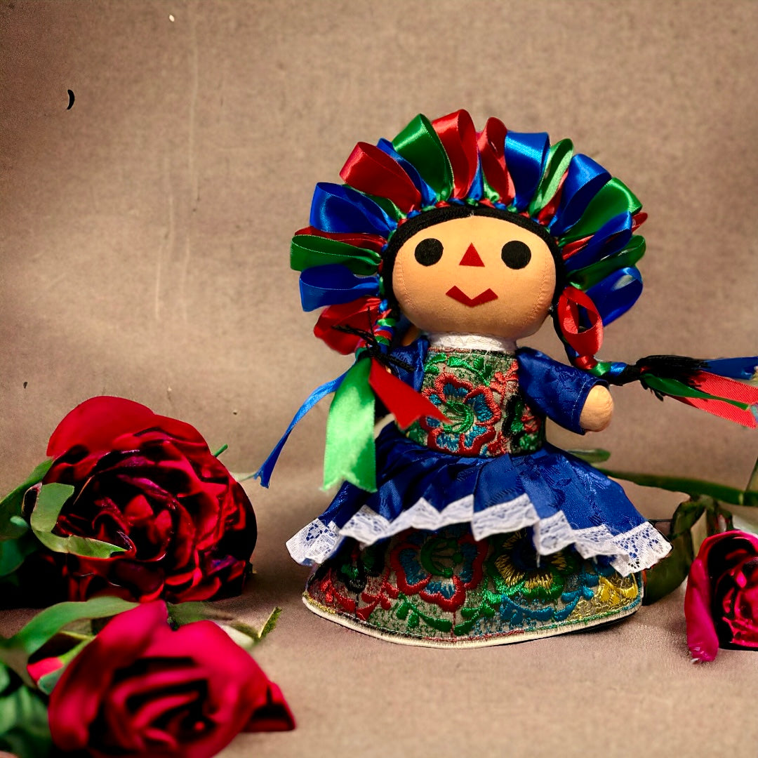 HANDMADE MEXICAN RAG DOLL - Sulay:  South american name, means "Hope"